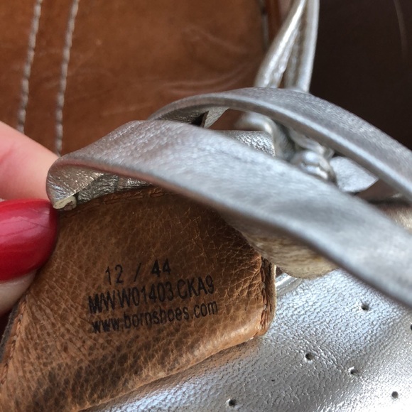 Silver Sandals sz 12 - Picture 6 of 8